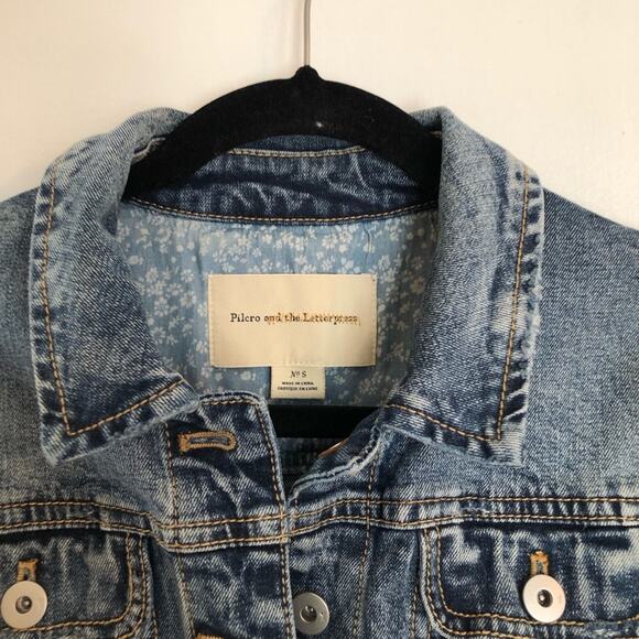 Anthropologie Pilcro and The Letterpress Eyelet Denim Jacket - Picture 5 of 10